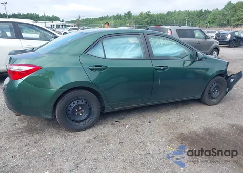 2015 Toyota Corolla L/Le/Le Pls/Prm/S/S Pls from USA, damaged, VIN 2T1BURHE0FC400480